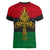 Pan African Ankh Women V Neck T Shirt - Wonder Print Shop