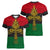 Pan African Ankh Women V Neck T Shirt - Wonder Print Shop