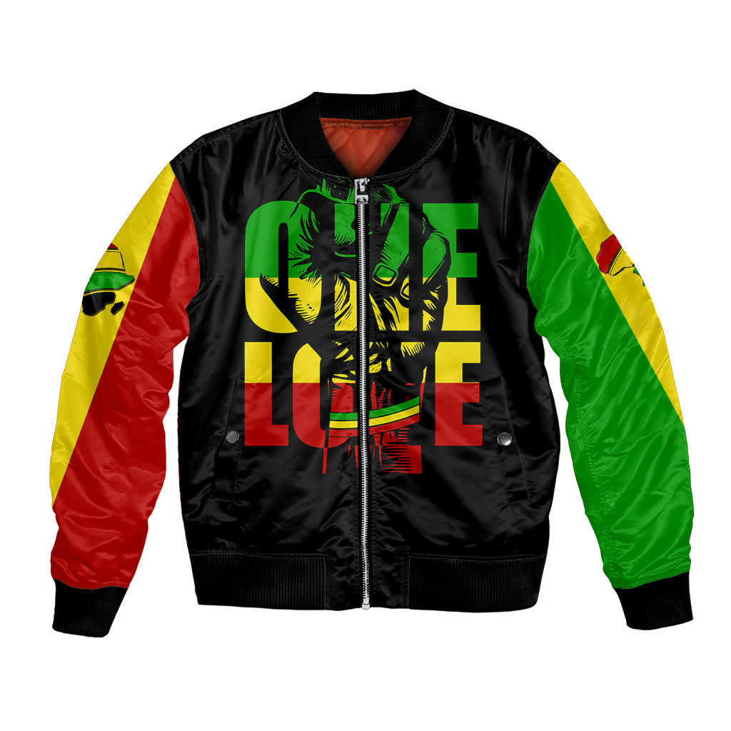 Reggae One Love Bomber Jacket African - Wonder Print Shop