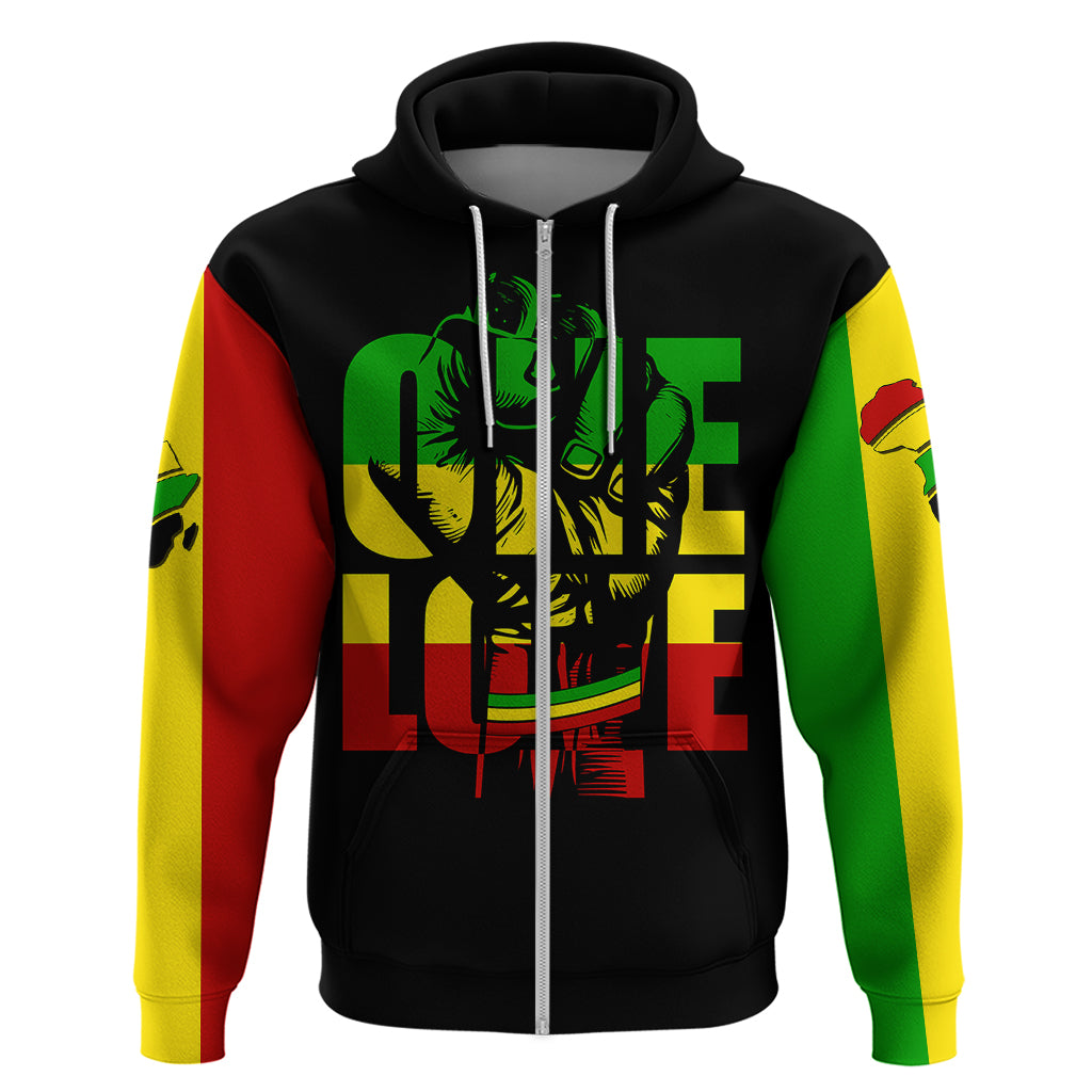 Reggae One Love Hoodie African - Wonder Print Shop