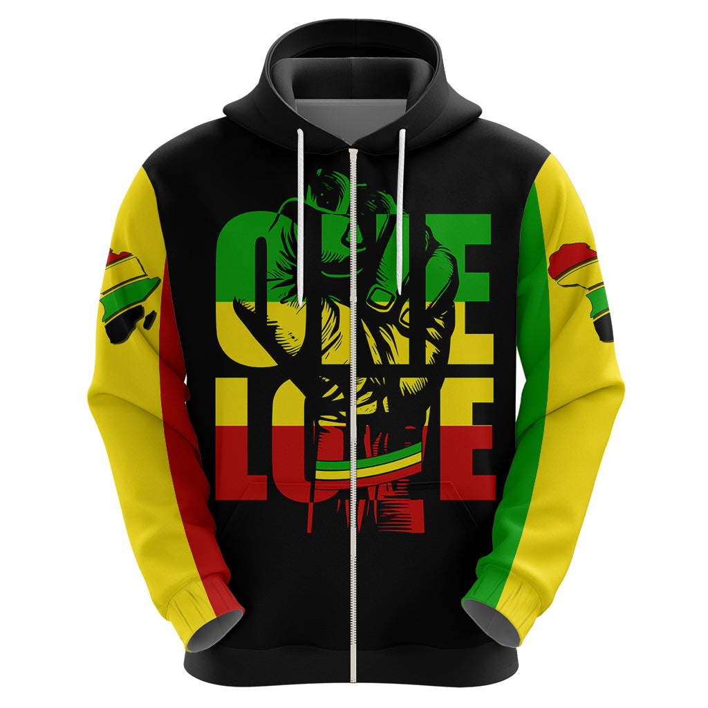 Reggae One Love Hoodie African - Wonder Print Shop