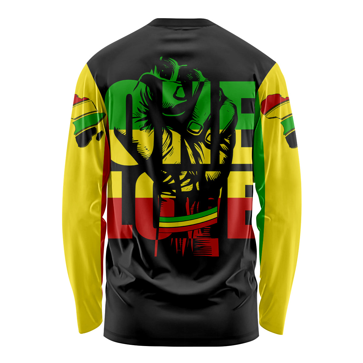 Reggae One Love Long Sleeve Shirt African - Wonder Print Shop