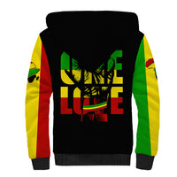 Reggae One Love Sherpa Hoodie African - Wonder Print Shop