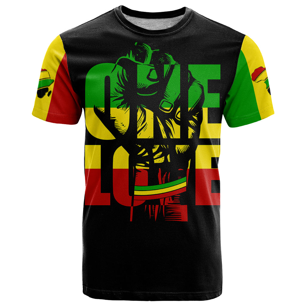 Reggae One Love T Shirt African - Wonder Print Shop