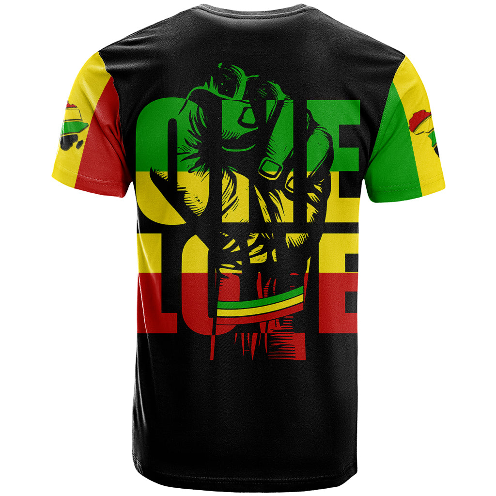 Reggae One Love T Shirt African - Wonder Print Shop