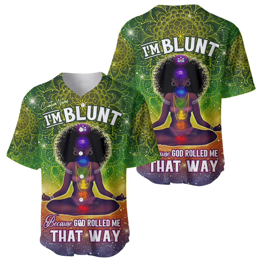 I'm Blunt African Baseball Jersey Black Women Mandala - Wonder Print Shop