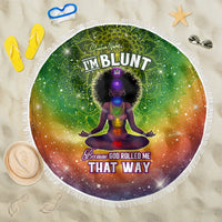 I'm Blunt African Beach Blanket Black Women Mandala - Wonder Print Shop