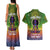I'm Blunt African Couples Matching Tank Maxi Dress and Hawaiian Shirt Black Women Mandala - Wonder Print Shop