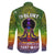 I'm Blunt African Family Matching Long Sleeve Bodycon Dress and Hawaiian Shirt Black Women Mandala - Wonder Print Shop