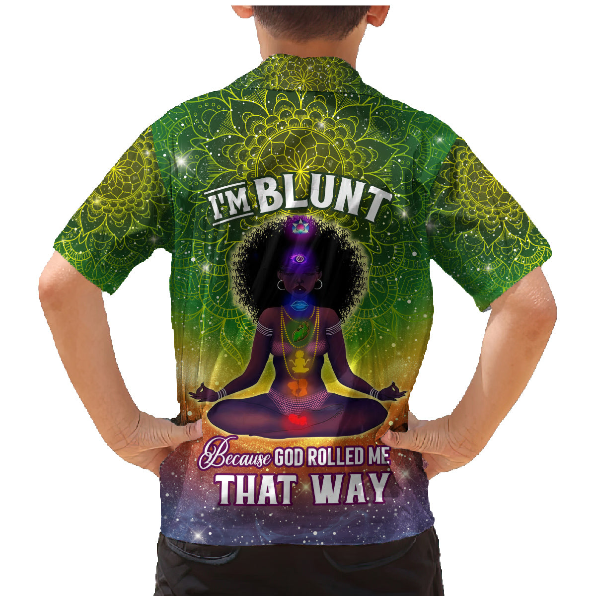 I'm Blunt African Family Matching Mermaid Dress and Hawaiian Shirt Black Women Mandala - Wonder Print Shop