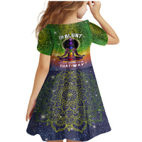 I'm Blunt African Family Matching Mermaid Dress and Hawaiian Shirt Black Women Mandala - Wonder Print Shop