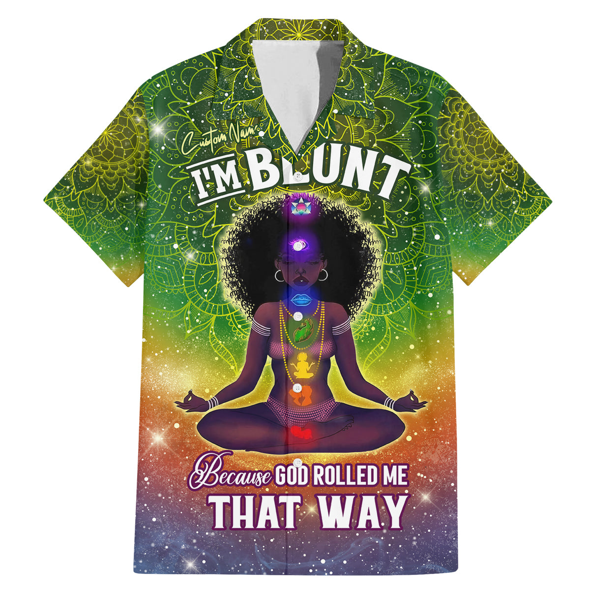 I'm Blunt African Family Matching Mermaid Dress and Hawaiian Shirt Black Women Mandala - Wonder Print Shop