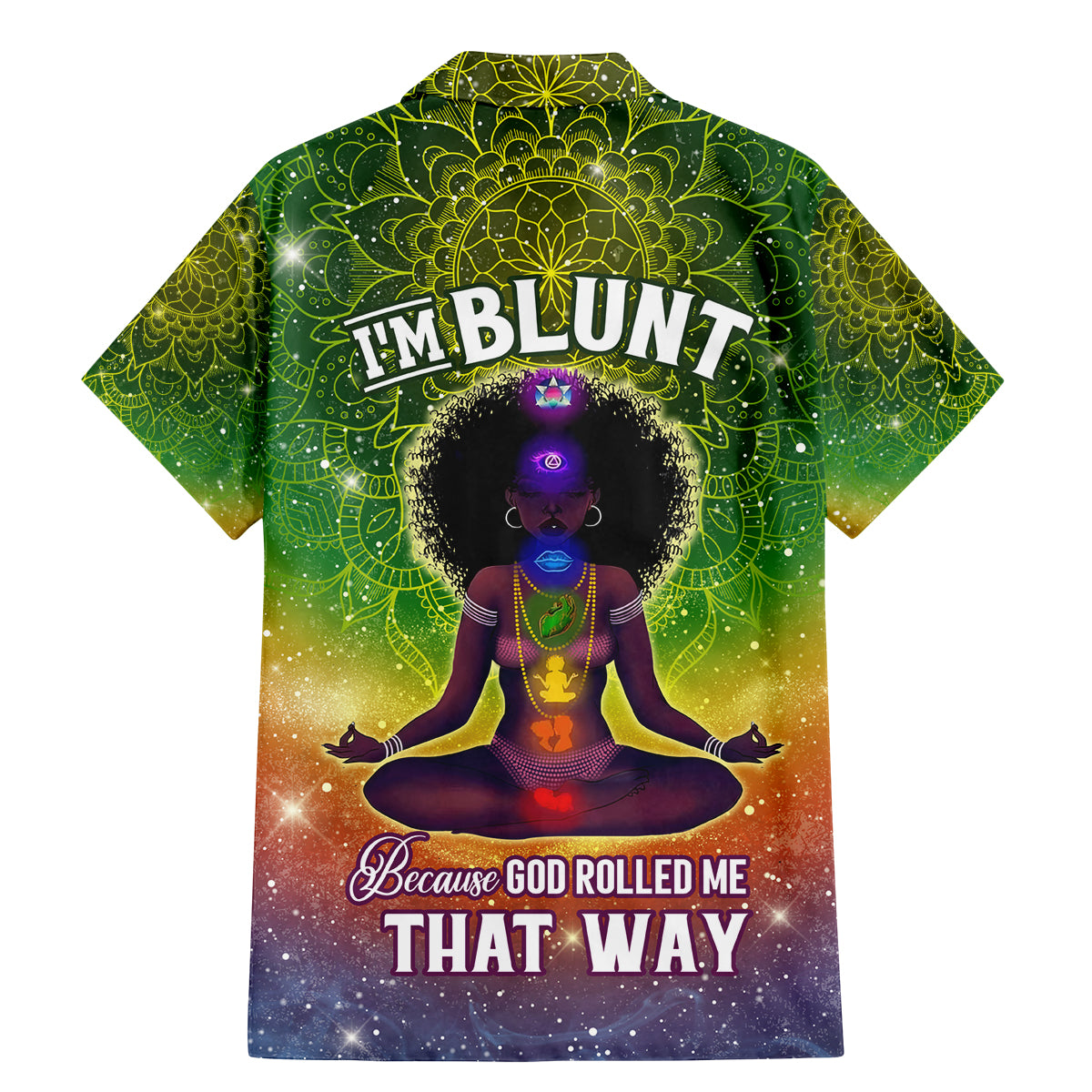 I'm Blunt African Family Matching Mermaid Dress and Hawaiian Shirt Black Women Mandala - Wonder Print Shop