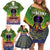 I'm Blunt African Family Matching Off Shoulder Short Dress and Hawaiian Shirt Black Women Mandala - Wonder Print Shop
