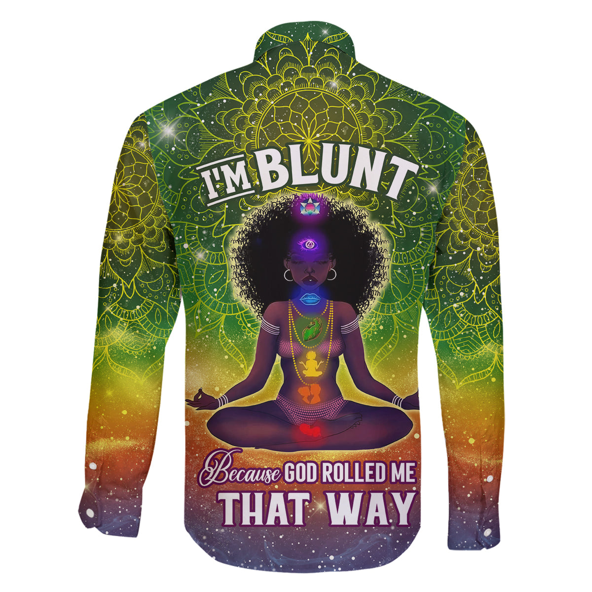 I'm Blunt African Family Matching Puletasi and Hawaiian Shirt Black Women Mandala - Wonder Print Shop