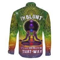 I'm Blunt African Family Matching Short Sleeve Bodycon Dress and Hawaiian Shirt Black Women Mandala - Wonder Print Shop