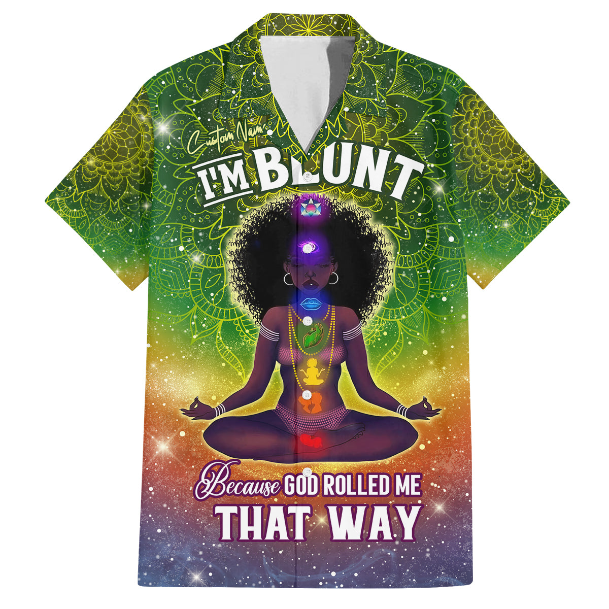 I'm Blunt African Family Matching Summer Maxi Dress and Hawaiian Shirt Black Women Mandala - Wonder Print Shop