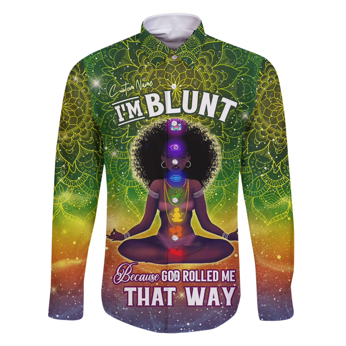 I'm Blunt African Family Matching Summer Maxi Dress and Hawaiian Shirt Black Women Mandala - Wonder Print Shop