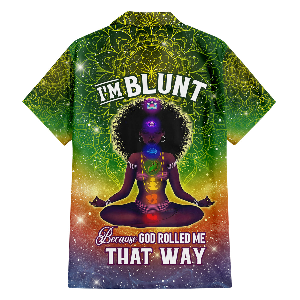 I'm Blunt African Family Matching Tank Maxi Dress and Hawaiian Shirt Black Women Mandala - Wonder Print Shop