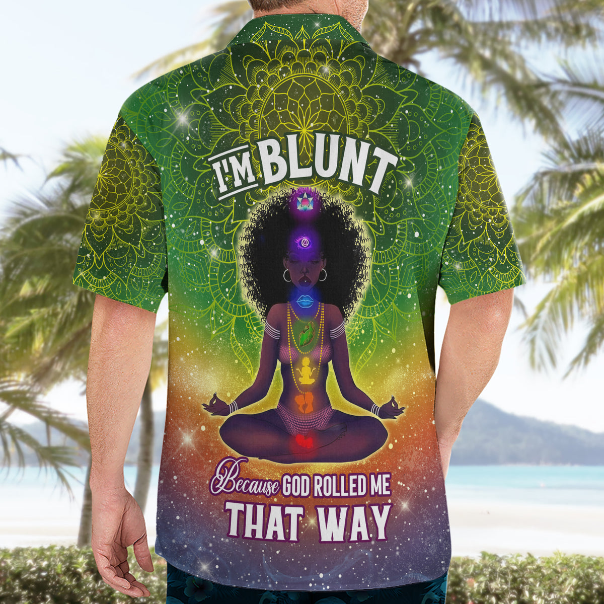 I'm Blunt African Hawaiian Shirt Black Women Mandala - Wonder Print Shop