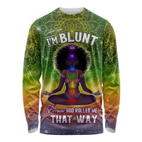I'm Blunt African Long Sleeve Shirt Black Women Mandala - Wonder Print Shop