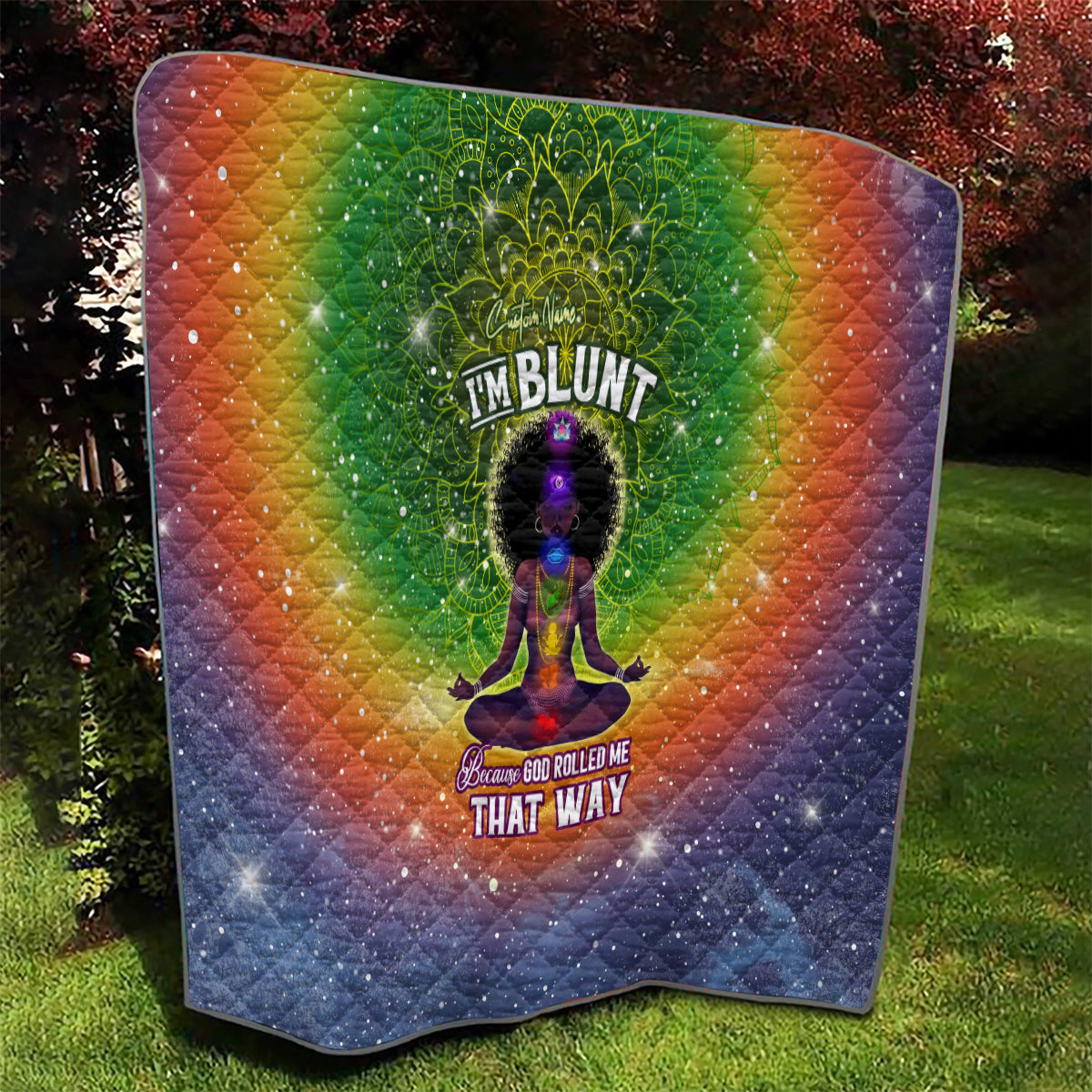 I'm Blunt African Quilt Black Women Mandala - Wonder Print Shop