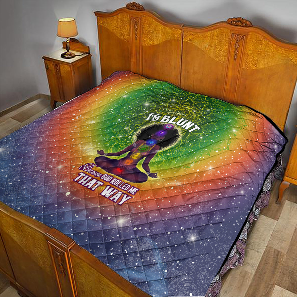 I'm Blunt African Quilt Black Women Mandala - Wonder Print Shop