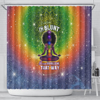 I'm Blunt African Shower Curtain Black Women Mandala