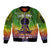I'm Blunt African Sleeve Zip Bomber Jacket Black Women Mandala - Wonder Print Shop