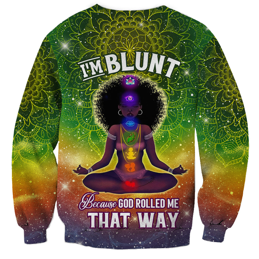I'm Blunt African Sweatshirt Black Women Mandala - Wonder Print Shop