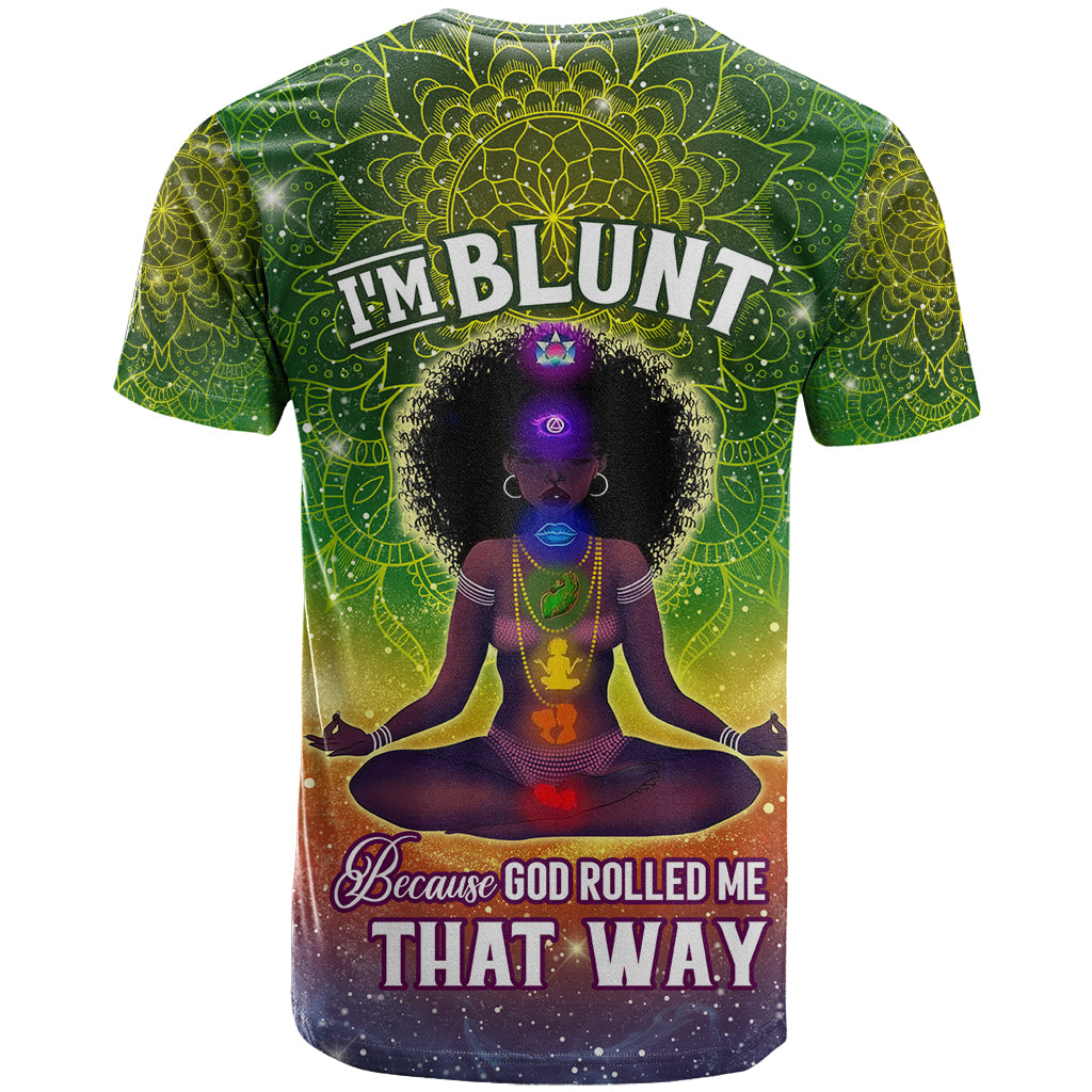 I'm Blunt African T Shirt Black Women Mandala - Wonder Print Shop