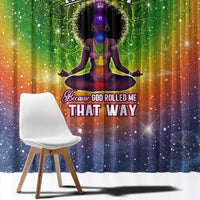 I'm Blunt African Window Curtain Black Women Mandala - Wonder Print Shop