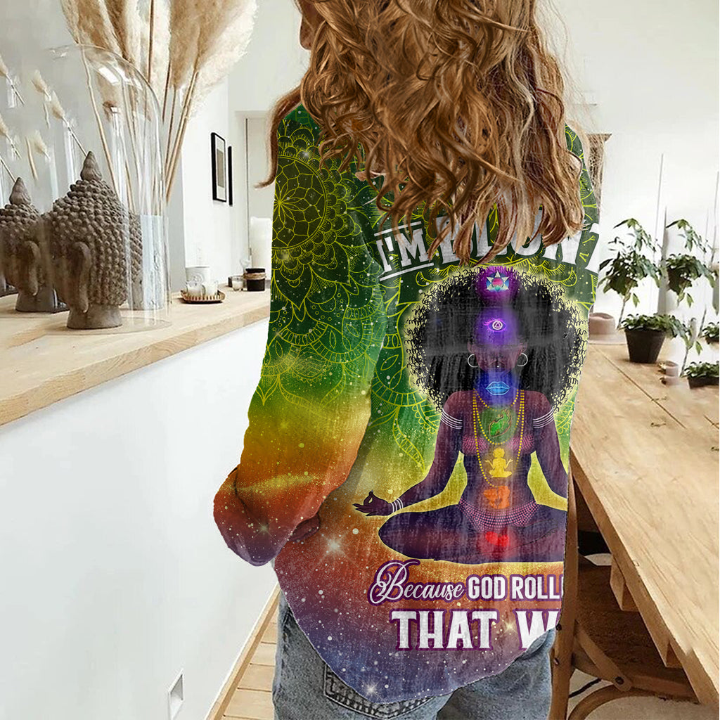 I'm Blunt African Women Casual Shirt Black Women Mandala - Wonder Print Shop