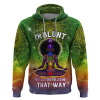 I'm Blunt African Zip Hoodie Black Women Mandala - Wonder Print Shop