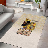Lion Black King Area Rug African Heritage - Wonder Print Shop