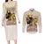 Lion Black King Couples Matching Long Sleeve Bodycon Dress and Long Sleeve Button Shirt African Heritage - Wonder Print Shop