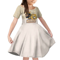 Lion Black King Family Matching Tank Maxi Dress and Hawaiian Shirt African Heritage - Wonder Print Shop