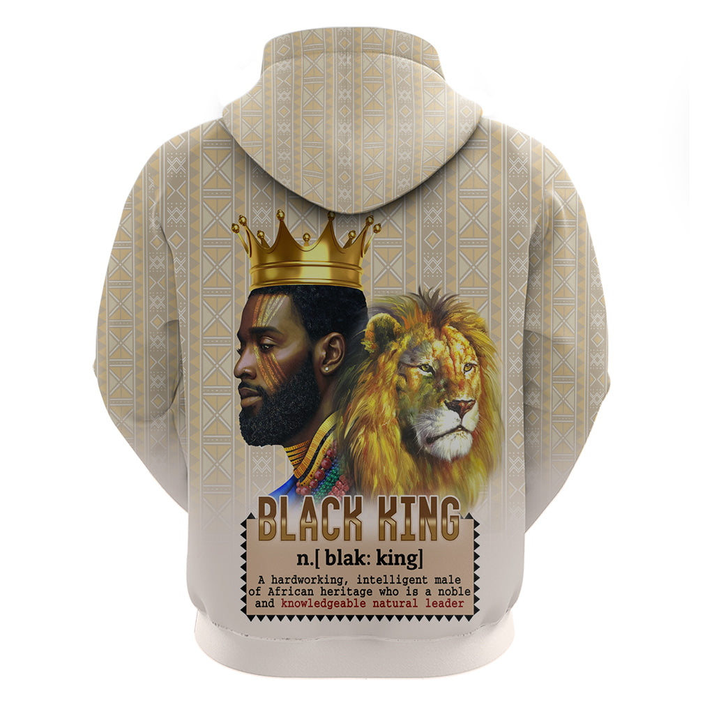 Lion Black King Hoodie African Heritage - Wonder Print Shop