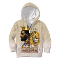 Lion Black King Kid Hoodie African Heritage - Wonder Print Shop