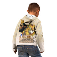 Lion Black King Kid Hoodie African Heritage - Wonder Print Shop