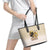 Lion Black King Leather Tote Bag African Heritage - Wonder Print Shop