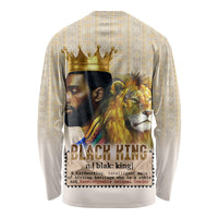 Lion Black King Long Sleeve Shirt African Heritage - Wonder Print Shop