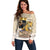 Lion Black King Off Shoulder Sweater African Heritage - Wonder Print Shop