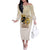 Lion Black King Off The Shoulder Long Sleeve Dress African Heritage - Wonder Print Shop