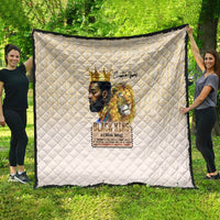 Lion Black King Quilt African Heritage - Wonder Print Shop