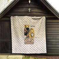 Lion Black King Quilt African Heritage - Wonder Print Shop