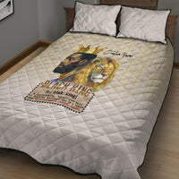 Lion Black King Quilt Bed Set African Heritage - Wonder Print Shop