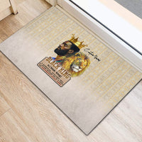 Lion Black King Rubber Doormat African Heritage - Wonder Print Shop