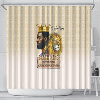 Lion Black King Shower Curtain African Heritage