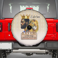 Lion Black King Spare Tire Cover African Heritage - Wonder Print Shop